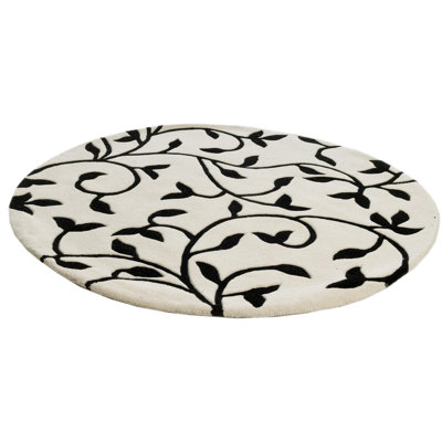 Custer Round Floral Area Rug
