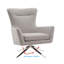 Faux Leather Swivel Recliner