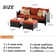 Joette Premium All-Weather Wicker 5 - Person Patio Conversation Sets with Cushions