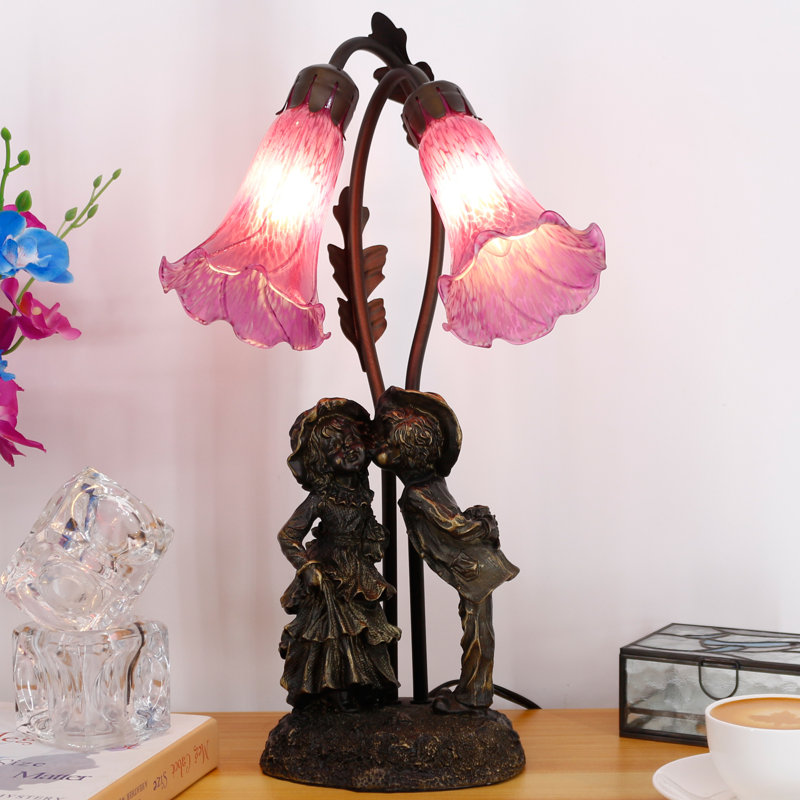 Analise Resin Desk Lamp, Purple