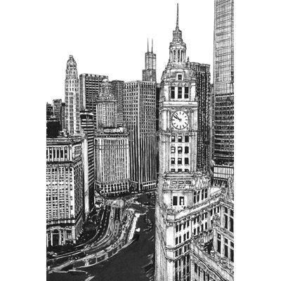B&W US Cityscape-Chicago