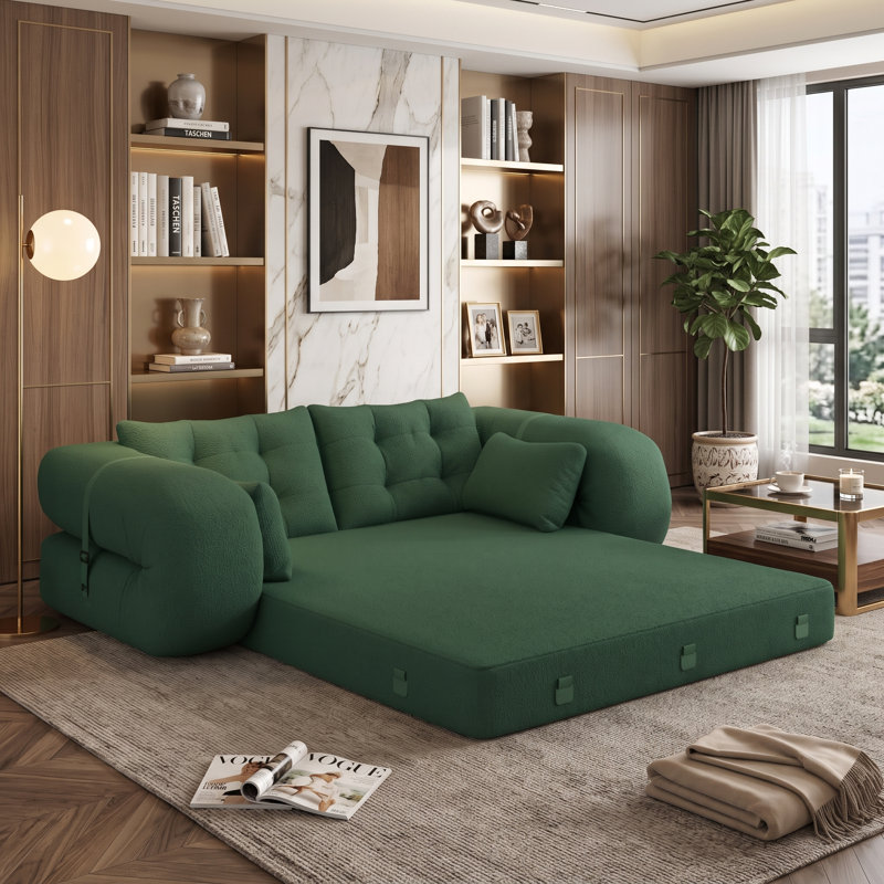 Canapé-lit 78,7 po Sherpa, Green