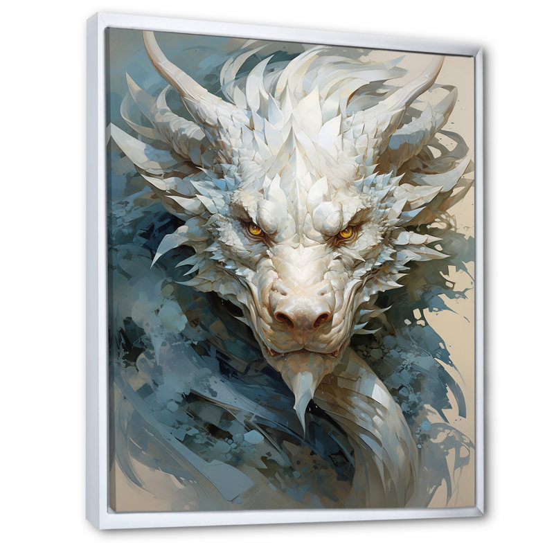 Dragon S Enchanted Realm II - Dragons, reproduction d'art sur toile encadrée, Cadre flottant blanc