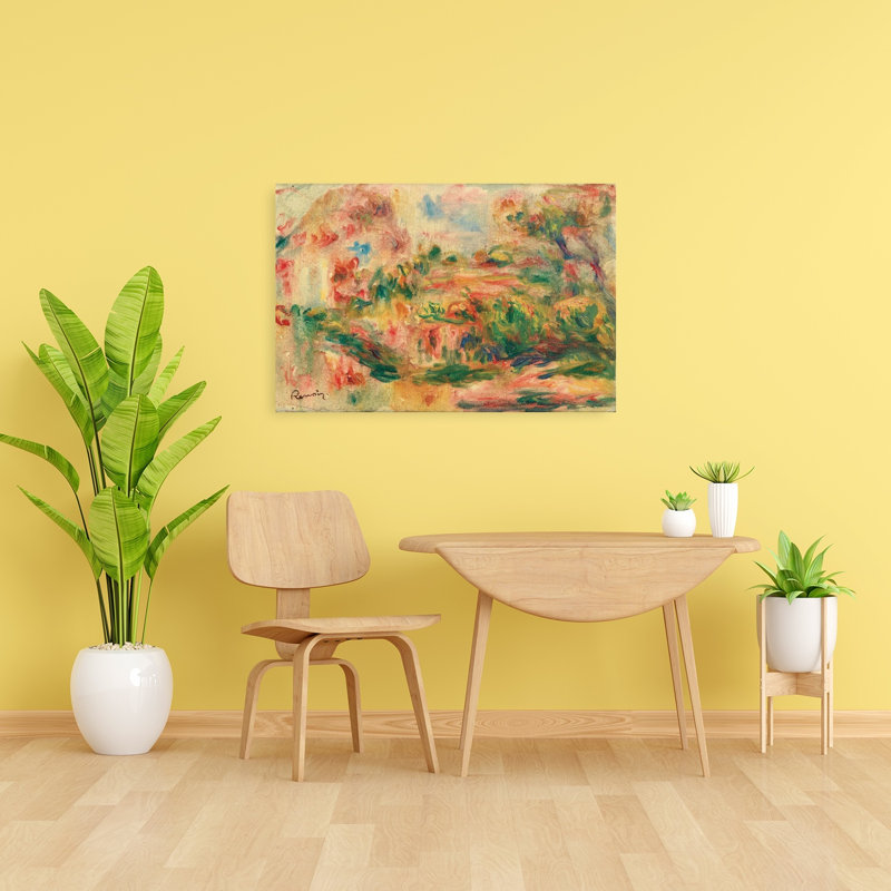 Paysage 1919, abstrait classique coloré, impression d'art mural, 24" H x 36" W