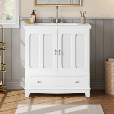 Meuble-lavabo 30 po avec lavabo en céramique