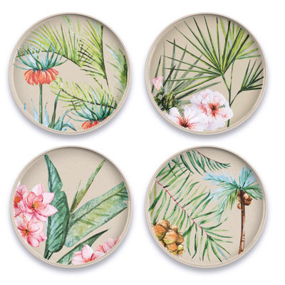 Haruto Tropical 4 Piece Salad Plate