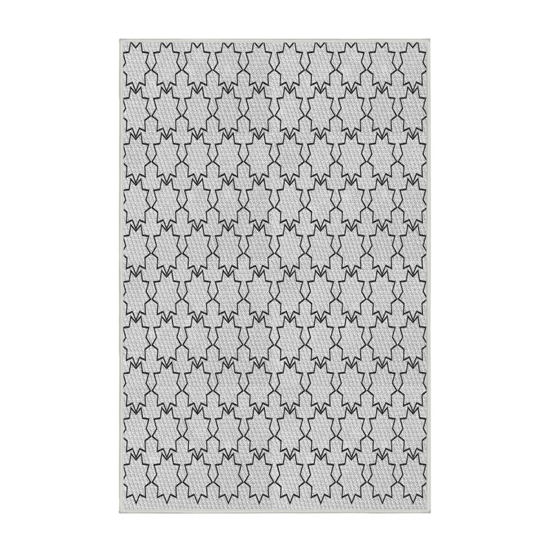 Poitra Geometric Indoor Rug, Rectangle 4' x 6'