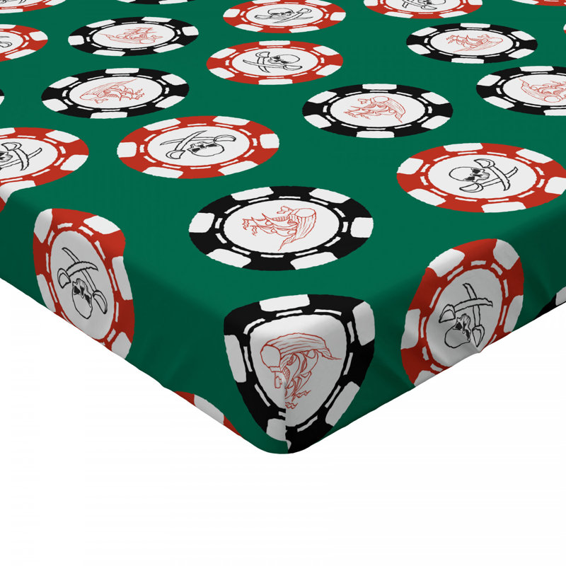 Microfiber Geometric Fitted Sheet, Full Fitted Sheet