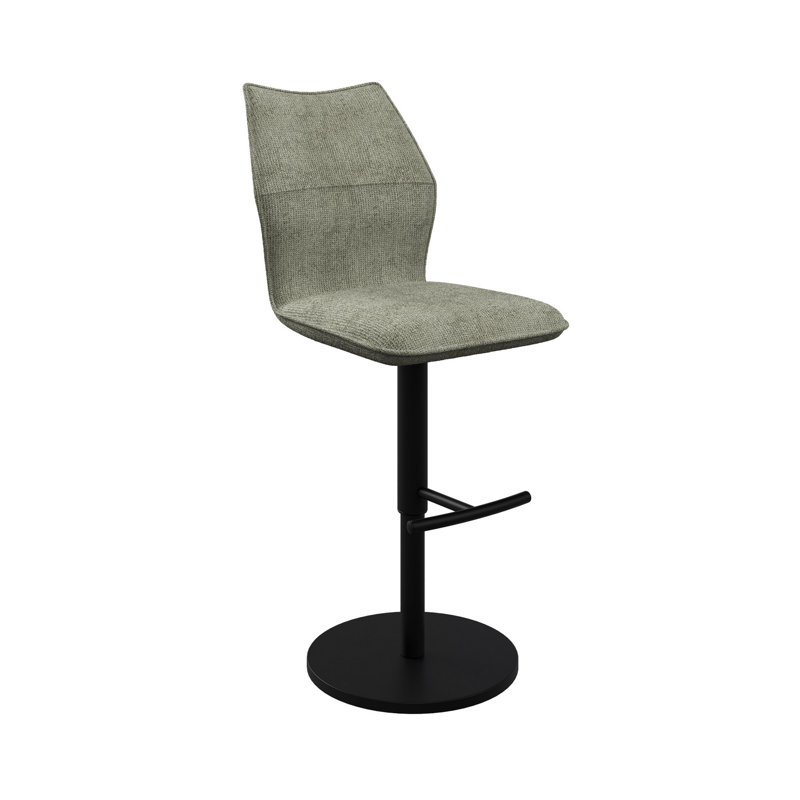 Lusso Fabric Bar Stool, Green