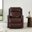 Louisa Genuine Leather Swivel Glider Power Recliner-101370428