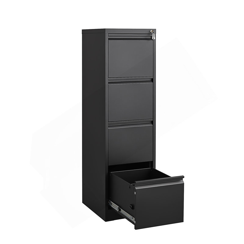4 Drawer Vertical File Cabinet With Lock,Filing Cabinet, Metal Filing Cabinet For Home Office Organizer Storage Cabinet Letter Size/A4/Legal File