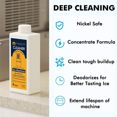 Nettoyant et détartrant pour machine à glaçons - Solution de nettoyage sans nickel de 16,9 oz liq.