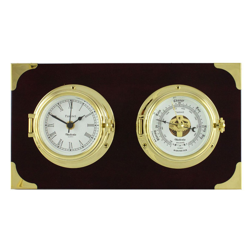 Arvonio Brass Wall Clock