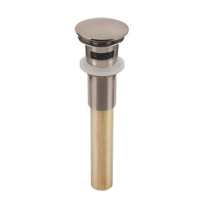 Bonde d'évier escamotable de 1,5 po SinkSense (cuivre poli - sans trop-plein / nickel - trop-plein)