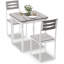Ensemble de table de salle à manger 3 pièces pour 2 personnes, coin-repas peu encombrant pour la cuisine et les petits espaces repas-1023459064-1023459067