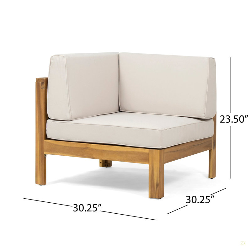 Ensemble de conversation modulaire en bois 3 pièces