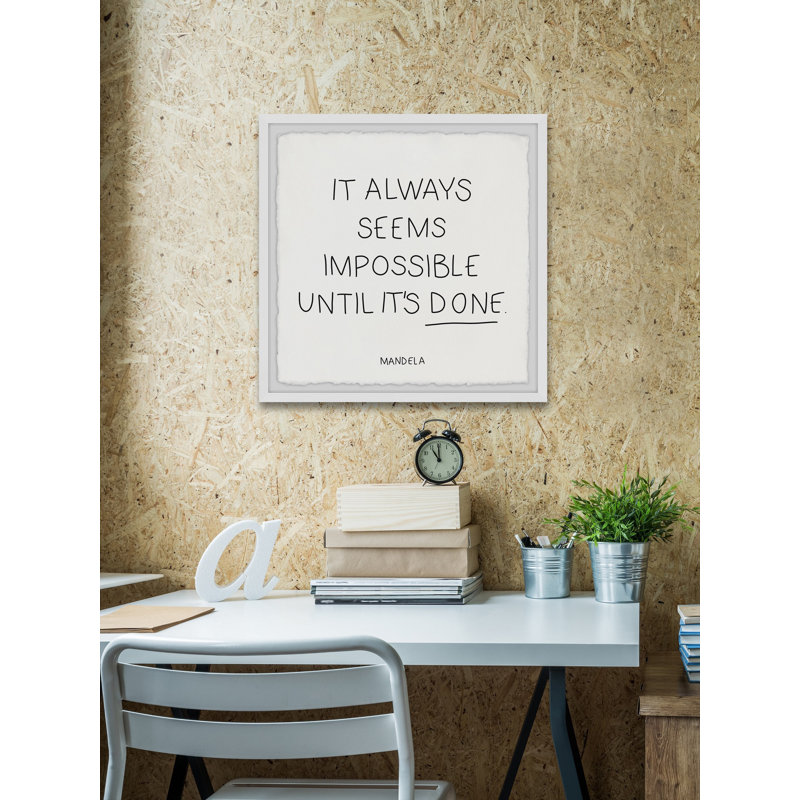 Nothing's Impossible - Single Picture Frame Painting, 81cm H x 81cm W x 3.81cm D