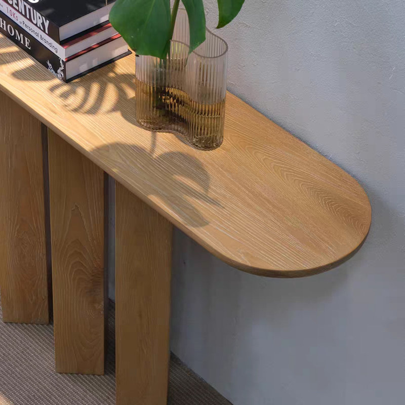 Console en bois massif de style moderne, H 33,4 po x l 55 po x P 11,8 po