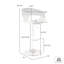 Tabouret de bar pivotant en similicuir Isar