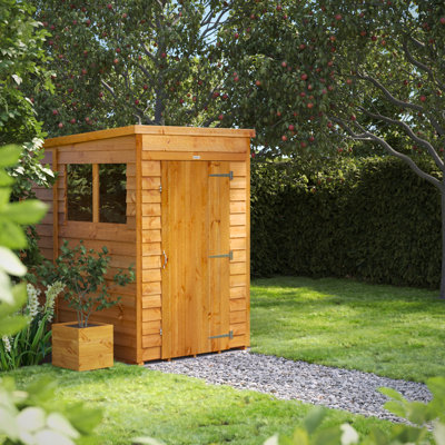 Powersheds Timber Overlap Pent Garden Shed