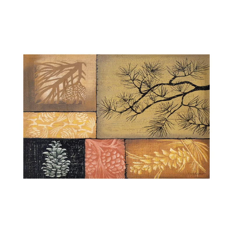 Pine Cones by Susan Clickner - Wrapped Canvas Painting, 20.32 cm H x 30.48 cm W