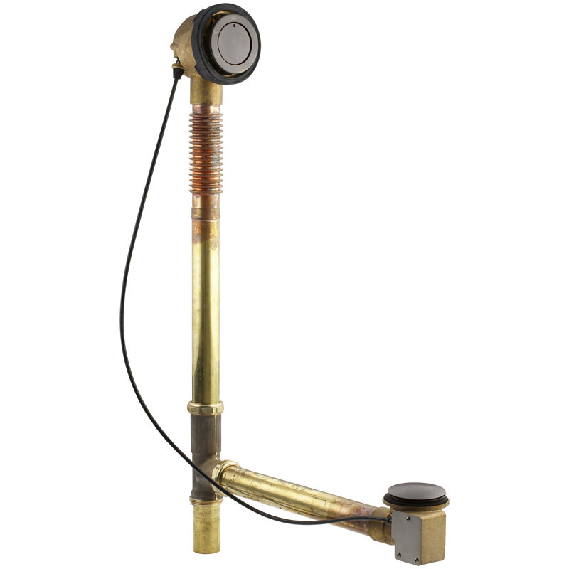 Clearfloclosing 1.5" Pop-Up Tub Drain With Overflow, Oil Rubbed Bronze