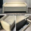 Banc rembourré blanc crème-1937333257