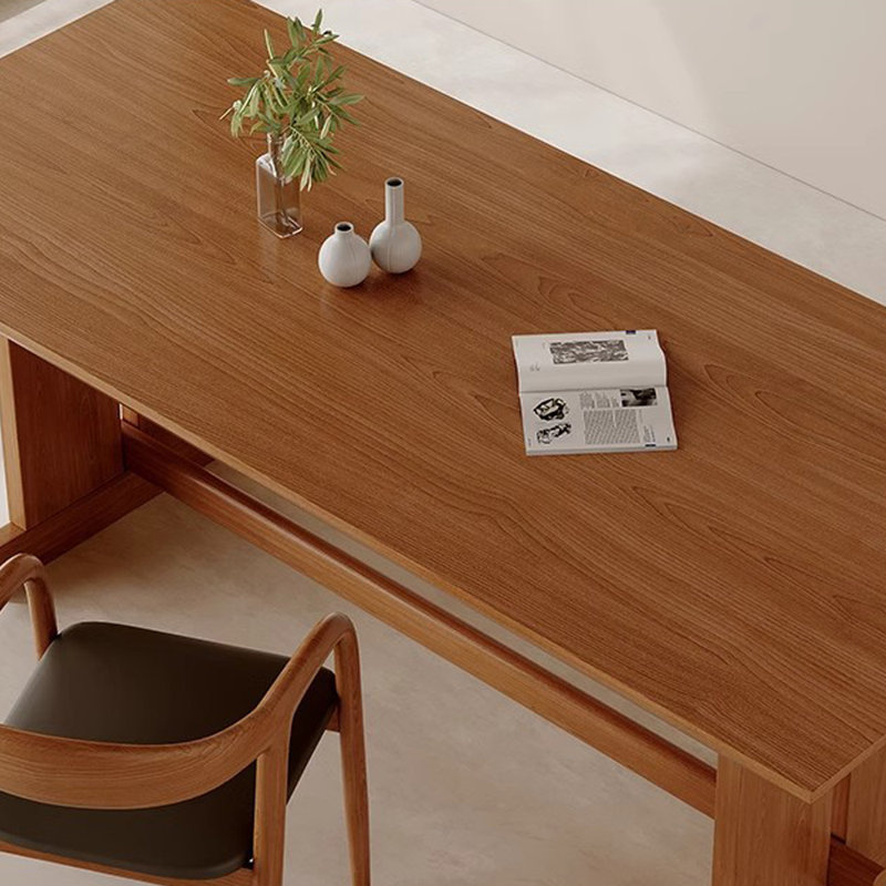 Modern simple solid wood dining table set., 29.5"H x 86.6"L x 35.4"W