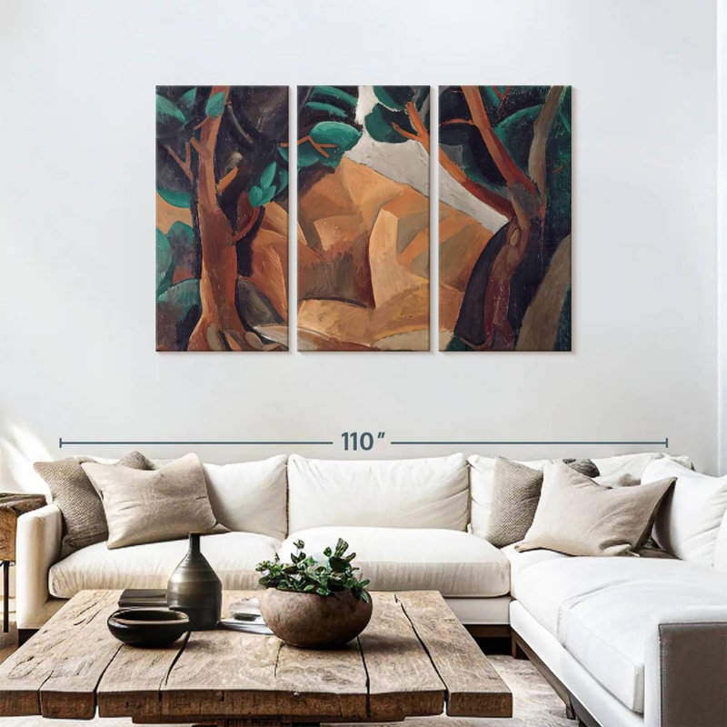 Avery Landscape With Two Figures, 48" H x 74" W