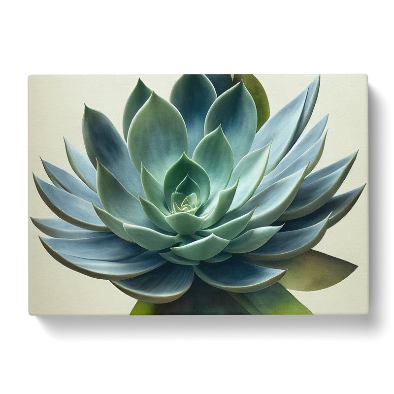 Watercolour Succulent Plant Vol.4 - Wrapped Canvas