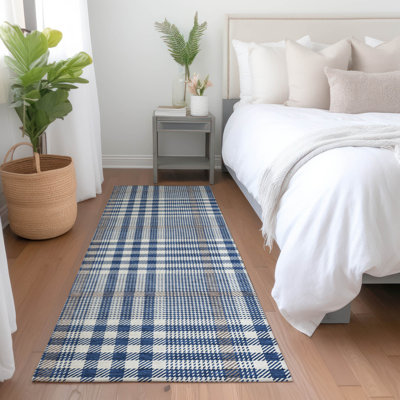 Tapis intérieur / extérieur bleu Samira 