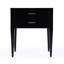 Kai Black 2 Drawer Nightstand-233068878