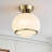 9.8 "Modern 1-Light Milk White Globe Flush Mount Ceiling Light, 3CCT Dimmable LED Ceiling Light for Bedroom Hallway Kitchen-384827863-384827862-384827689