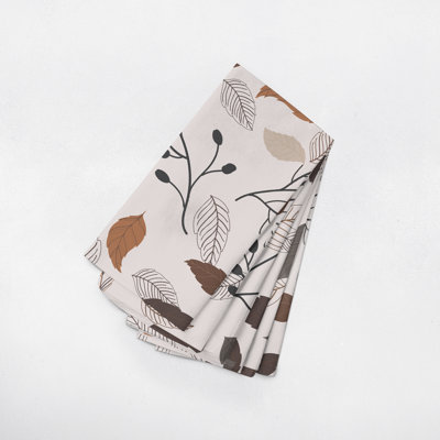 Polyester Floral Rectangle Napkin