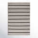 Perci Abstract Handmade Flatweave Area Rug in Noir Black
