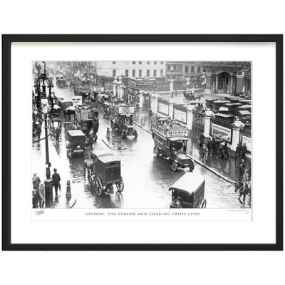 London, The Strand And Charing Cross C1910 by Francis Frith - Single Picture Frame Print