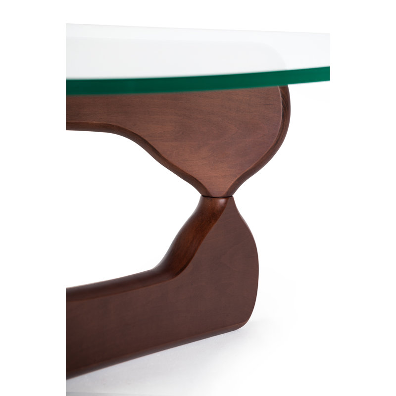 Table basse modern Weiss, Noyer clair