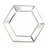 Glass Hexagon Mirror-113376751