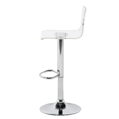 Haraway Swivel Adjustable Height Bar Stool with Steel Frame