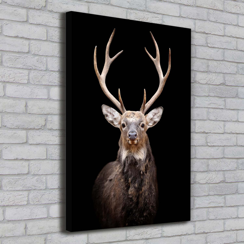 Deer - Wrapped Canvas Print