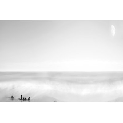 Black And White Water Panel XIV by James McLoughlin - Print on Canvas