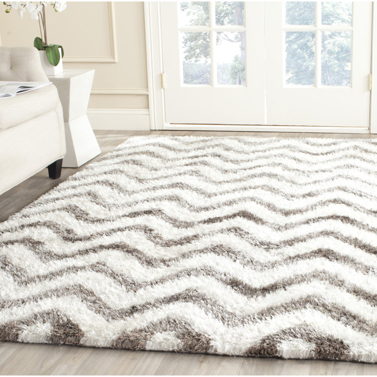 Carignan Chevron Cotton Hand Woven Area Rug