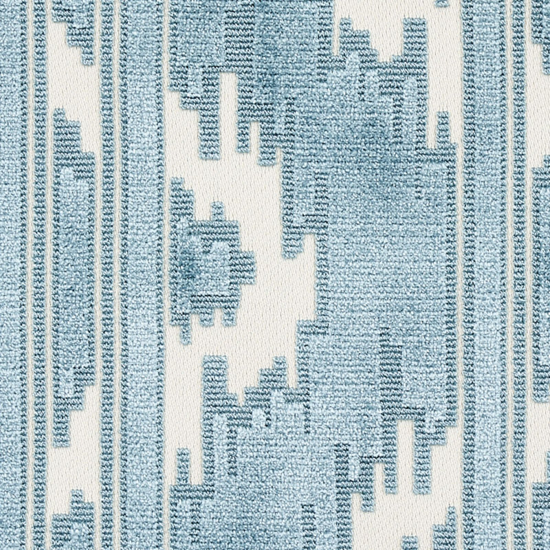 Murat Velvet Fabric, Sky
