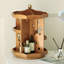 Étagère de rangement pour cosmétiques en bois massif Rangement simple et créatif Boîte à cosmétiques multifonctionnelle