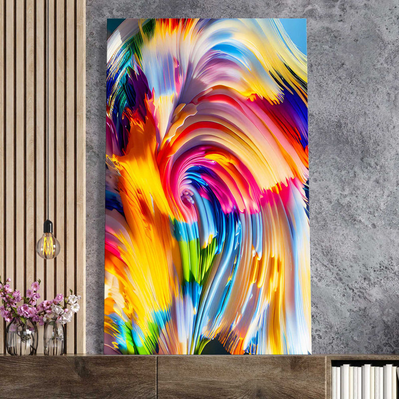 "Construit Dreams - Composition II (Vertical)" par Nikita Mann, reproduction sur toile, H 18 po x l 30 po x P 1 po