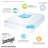 Sleep Philosophy 4" Gel Memory Foam with 3M Cover Mattress Topper-708105074