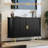 47'' Sideboard Cabinet with Wood Tambour Doors, Black-1943079982