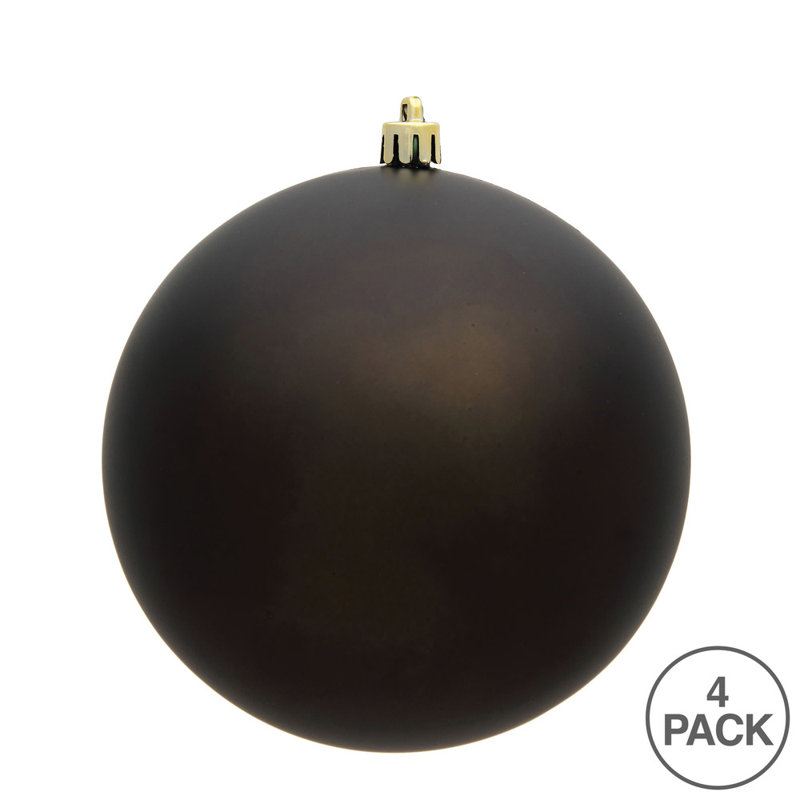 Ornement boule des Fêtes seulement, H 4,75 po x l 4,75 po x P 4,75 po, Bronze industriel