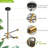 Loetta 6 - Light LED Sphere Chandelier
