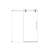56"-60"W X 72"H Frameless Single Sliding Shower Door – 5/16" (8Mm) Clear Tempered Glass-116077756